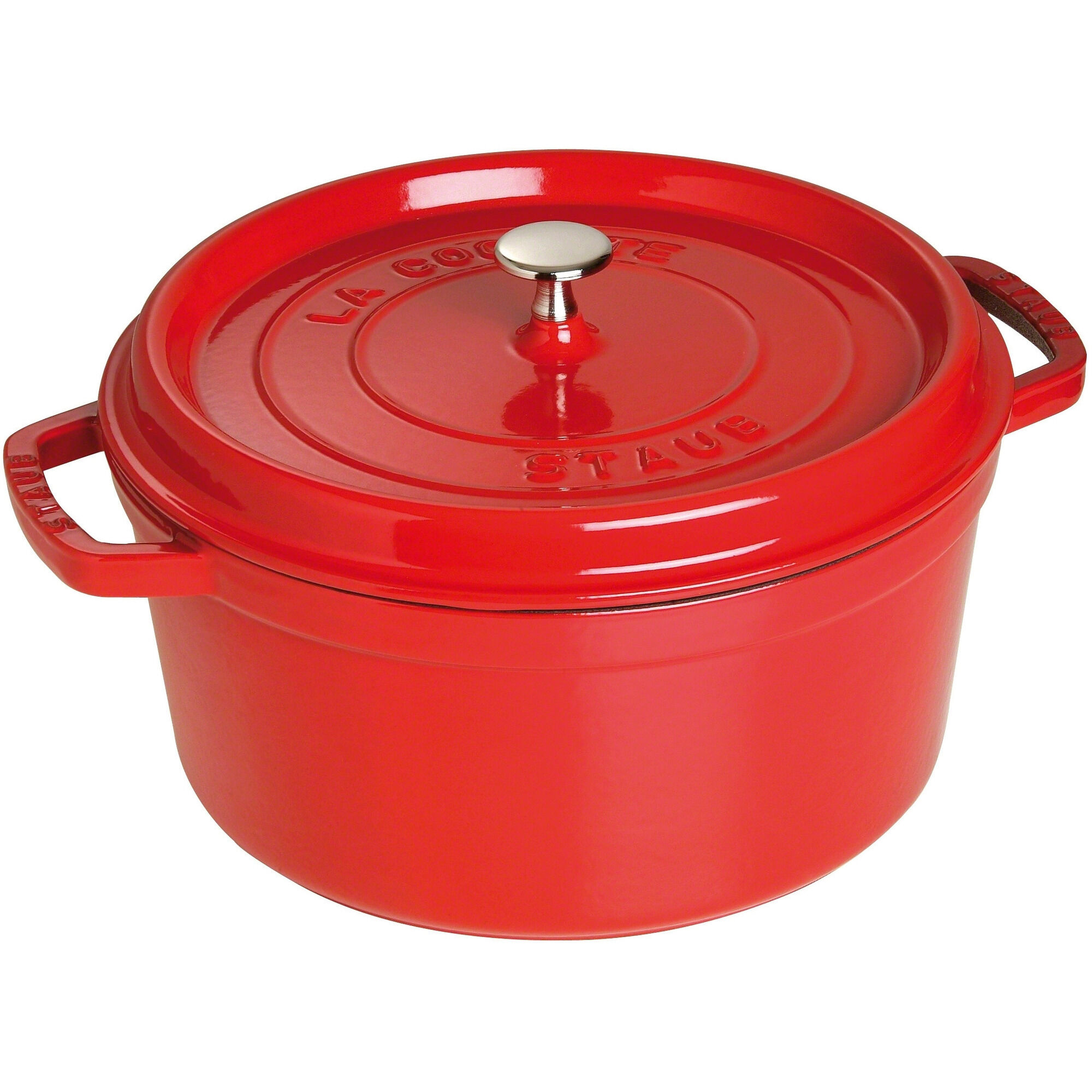 Rund Gryde 28 Cm Liter Rød
