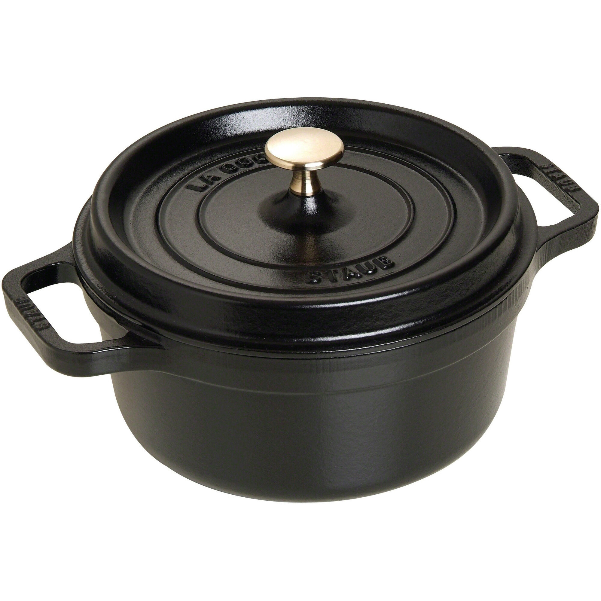 Rund Gryde 22 Cm Liter Sort