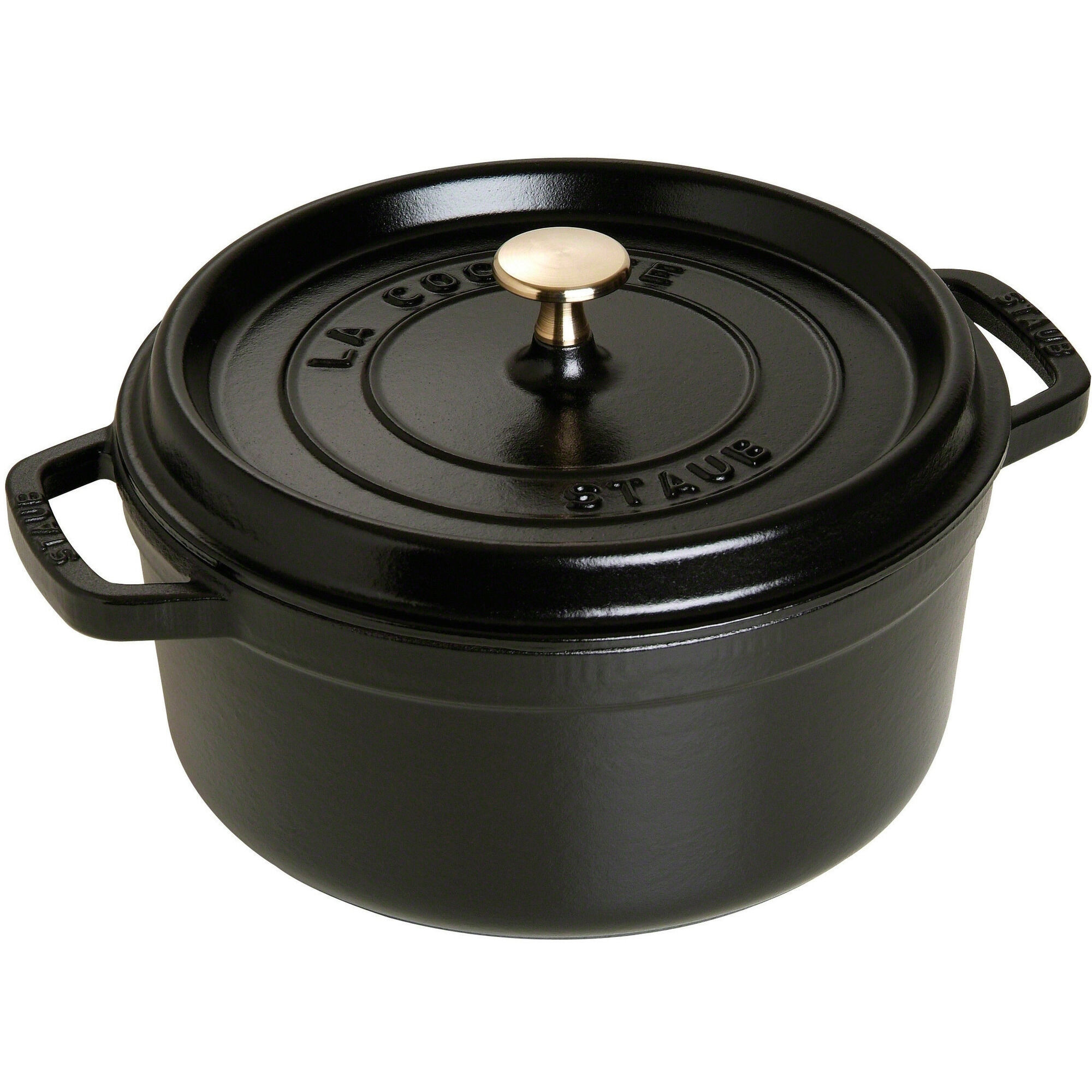 Rund Gryde 24 Cm Liter Sort