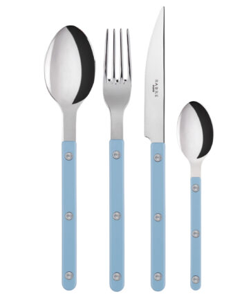 Sabre Bistrot Solid Bestiksæt   Dele  Pastelblå
