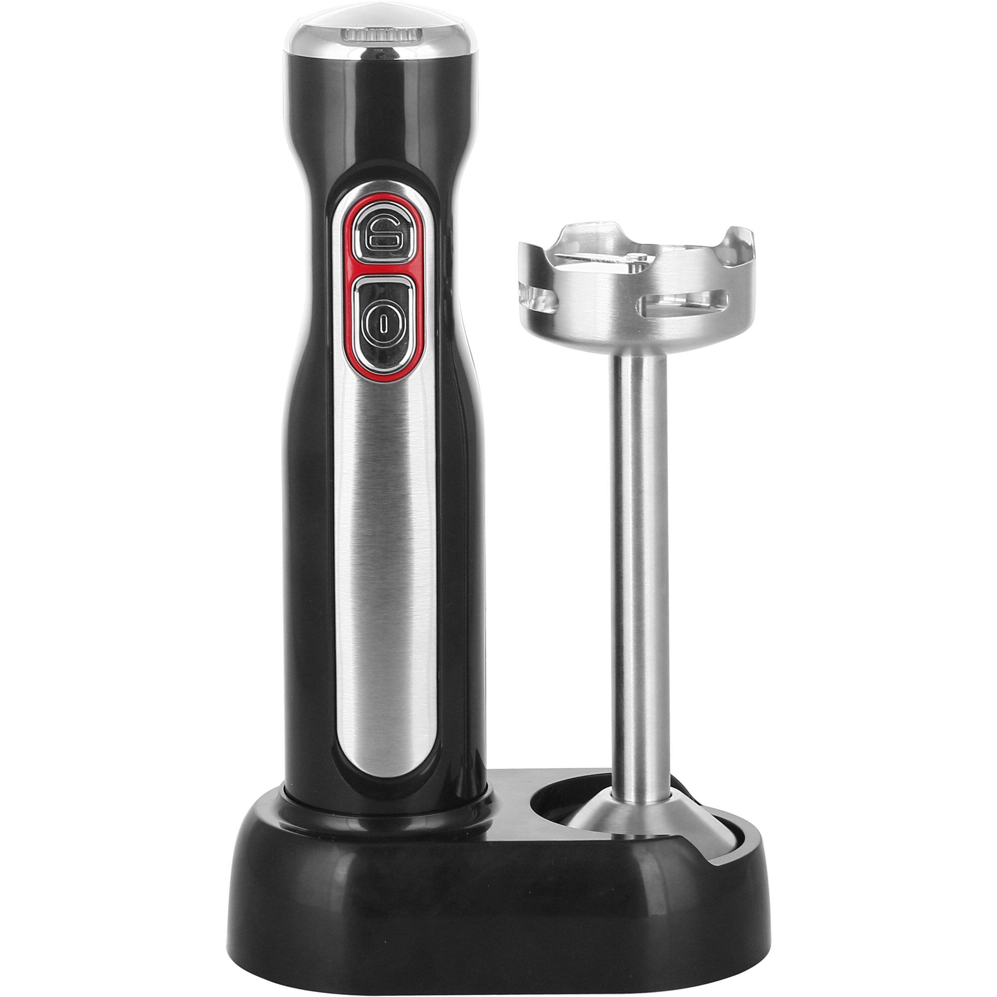 Sbt100 Ledningsfri Stavblender Med Beholder Sort Rustfrit Stål