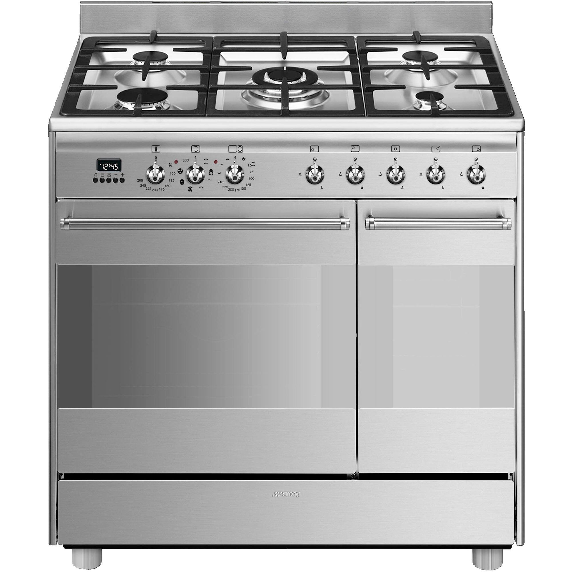 Scb92mx8 Gaskomfur 90 Cm Rustfrit Stål