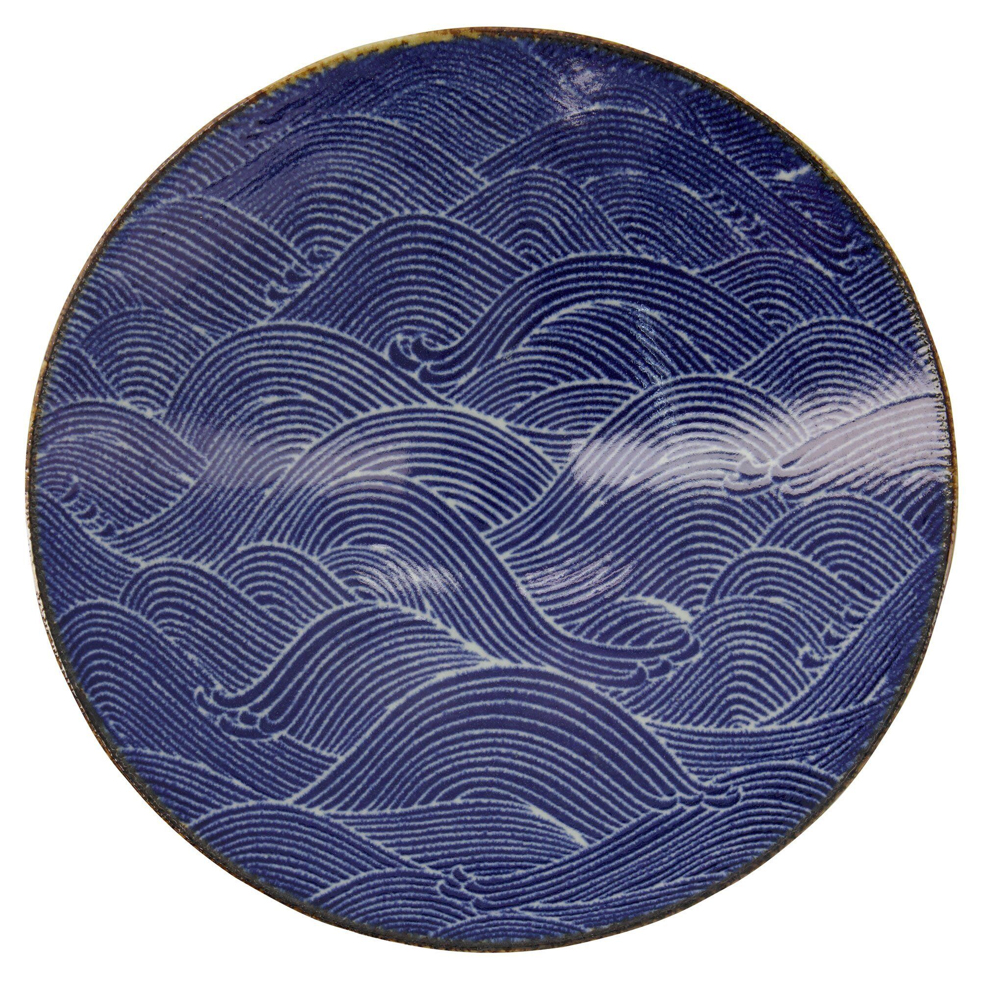 Seigaiha Blue Skål 24 Cm