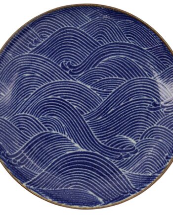 Seigaiha Blue Tallerken 21