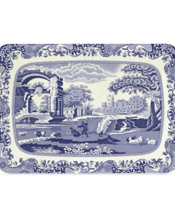 Serveringsbakke  39 Blue Italian 39  Stor