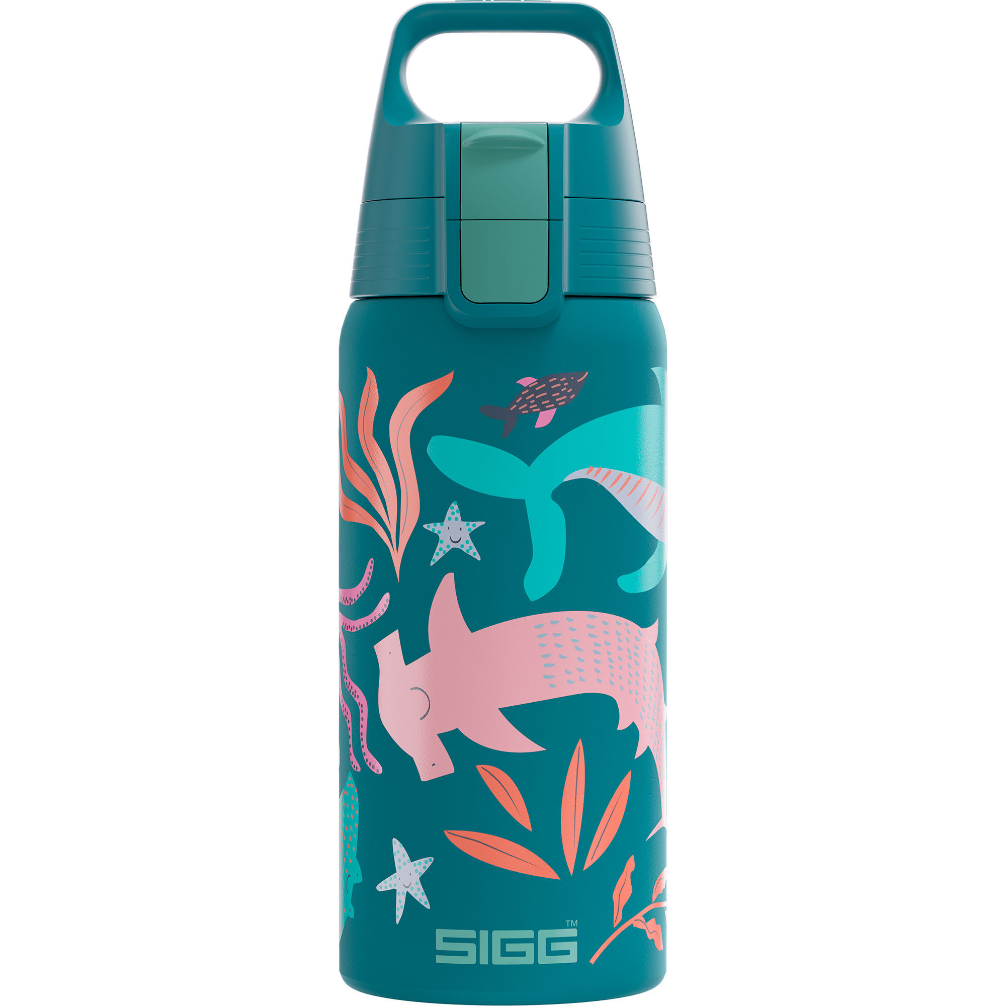 Sigg Shield Therm One Børnetermosflaske Liter Blue World