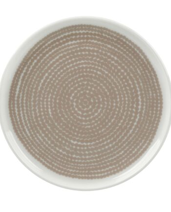 Siirtolapuutarha Tallerken 13   Cm  Hvid Beige
