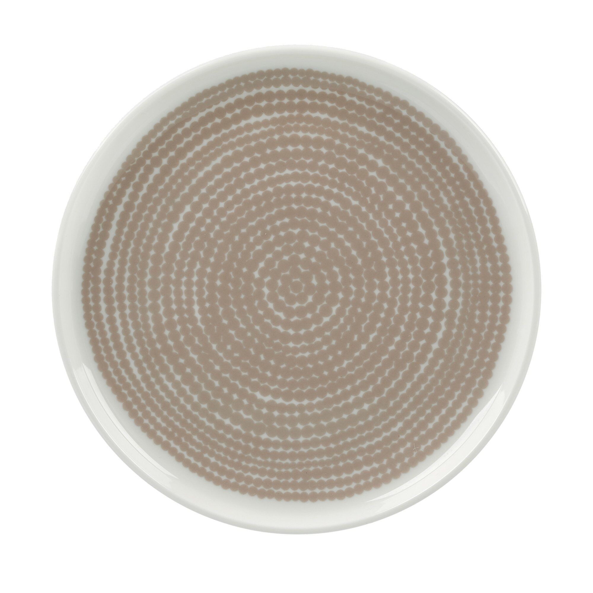Siirtolapuutarha Tallerken 13 Cm Hvid Beige