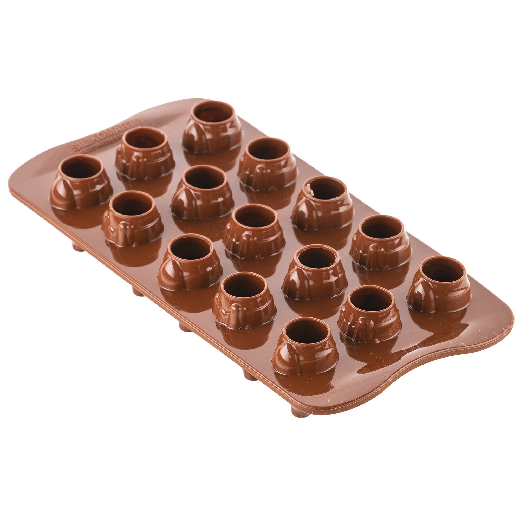 Silikoneform Chokolade Mr Mrs Brown ø2 5cm