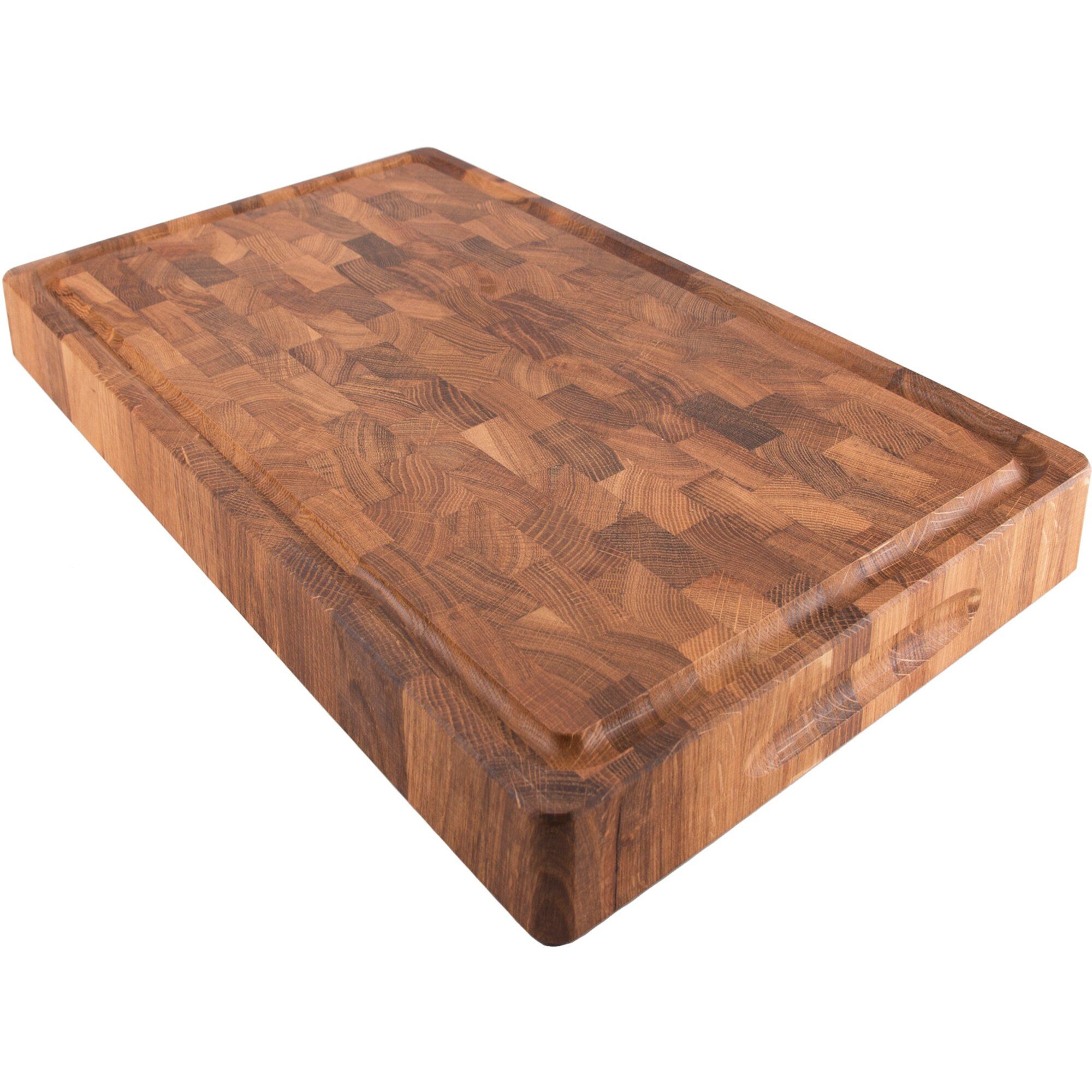 Skærebræt Eg Med Rille 40x25x4 Cm