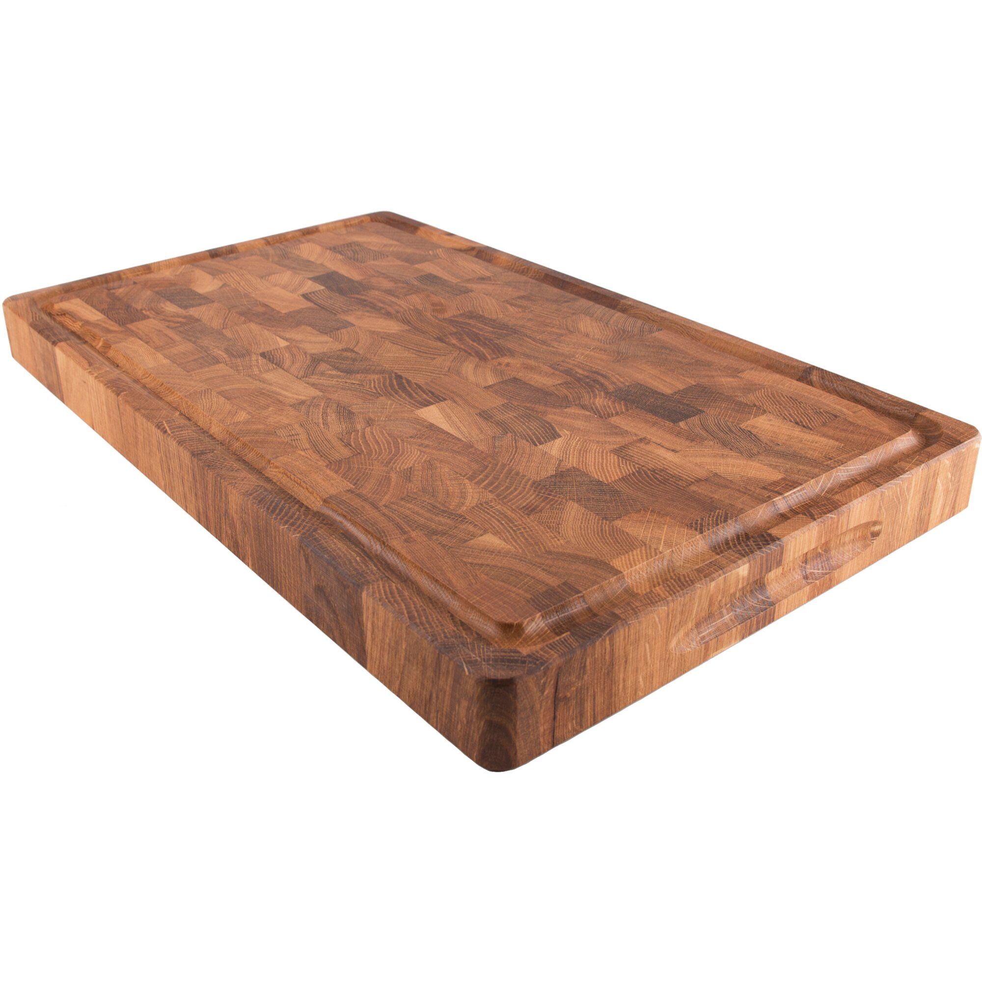 Skærebræt Eg Med Rille 50x30x4 Cm