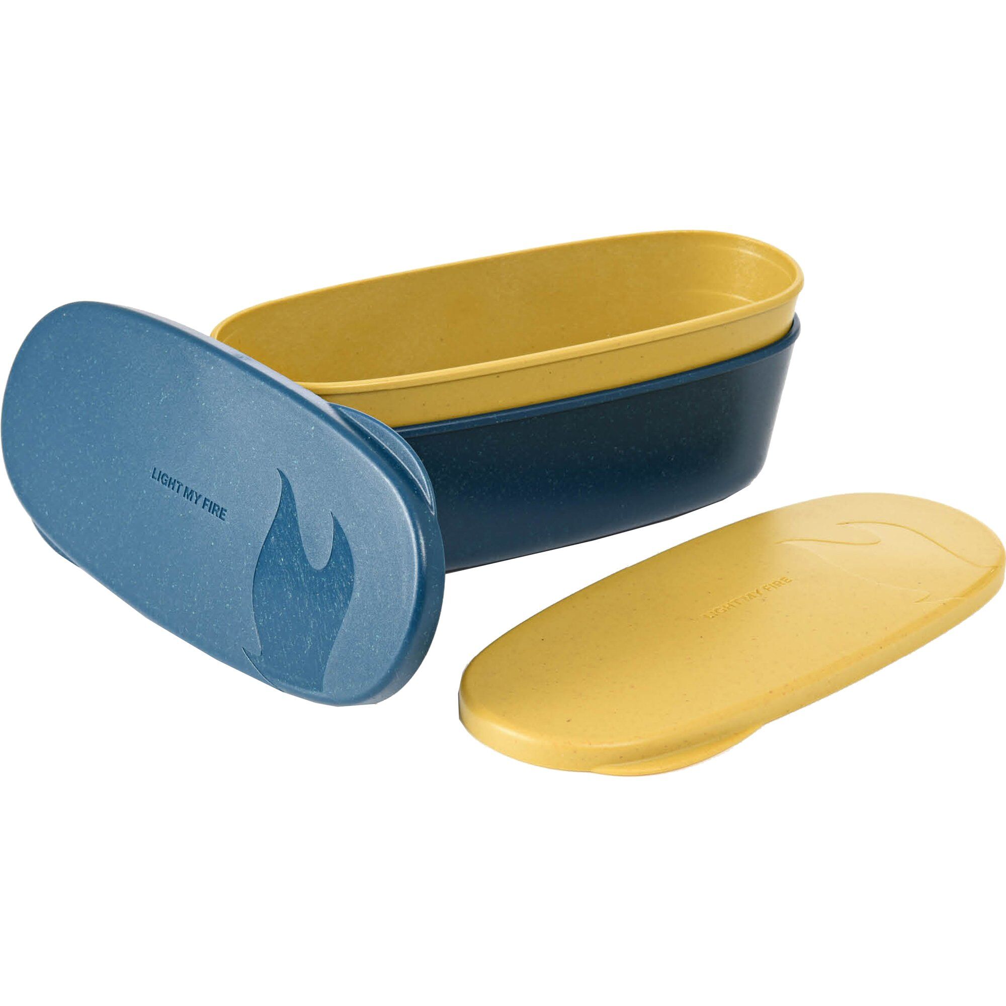 Snapbox Oval Musty Yellow Hazy Blue -pak