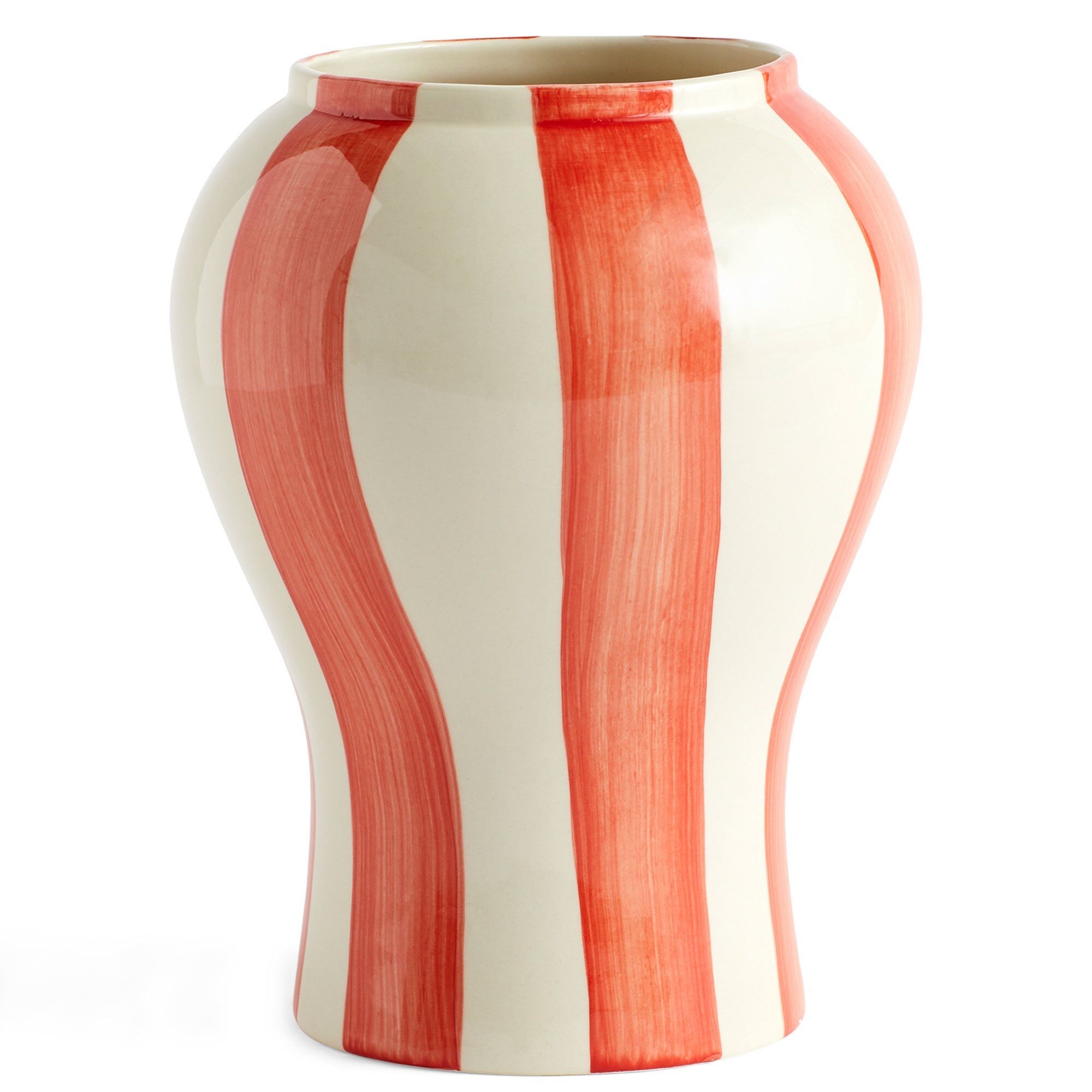 Sobremesa Stripe Vase Small Rød