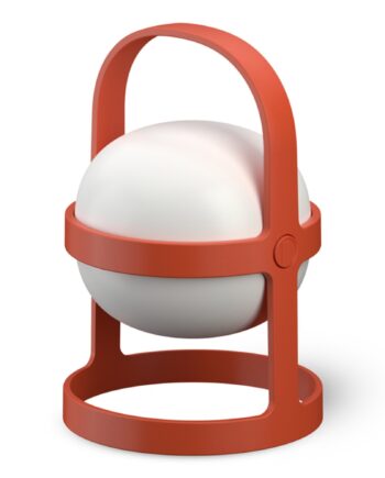 Soft Spot Solar Circular Lanterne 18   Cm  Terracotta