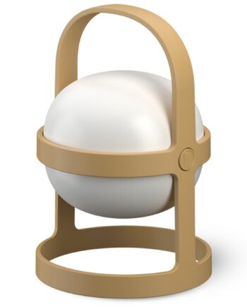 Soft Spot Solar Circular Lanterne 18   Cm  Wheat