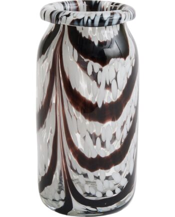 Splash Vase  -small  Coffee   White