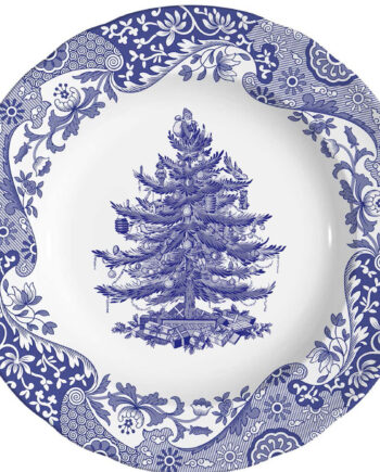 Spode Blue Italian Christmas Tree Tallerken 20 Cm