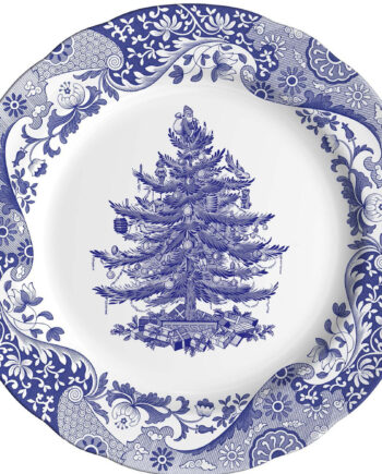 Spode Blue Italian Christmas Tree Tallerken 27cm