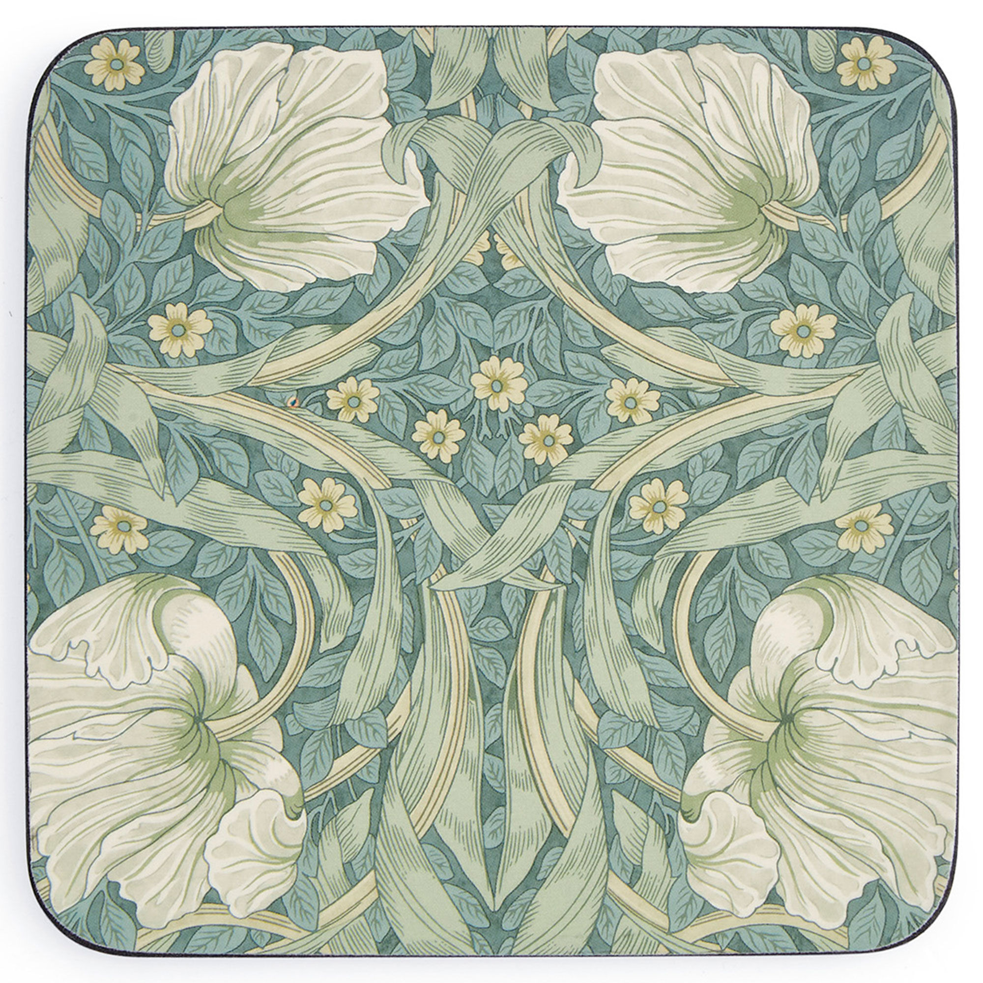 Spode Morris Co Pimpernel Glasunderlag -pak Grøn