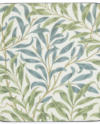 Spode Morris   Co Willow Bough Glasunderlag  -pak  Blå Grøn