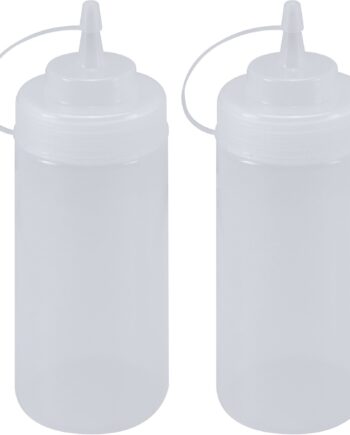 Squeeze Flaske Med Låg  -pak 490 Ml