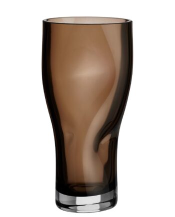 Squeeze Vase 23 Cm  Smokey Brown