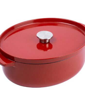 Støbejernsgryde Oval 30 Cm      Liter  Empire Red