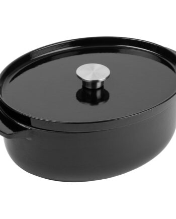 Støbejernsgryde Oval 30 Cm      Liter  Onyx Black