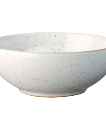 Studie Blue Dyb Skål  17 Cm  Kalkhvid