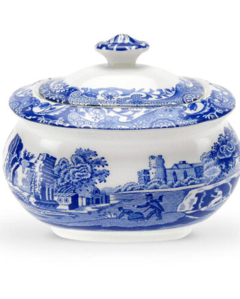 Sukkerskål    Låg  39 Blue Italian 39