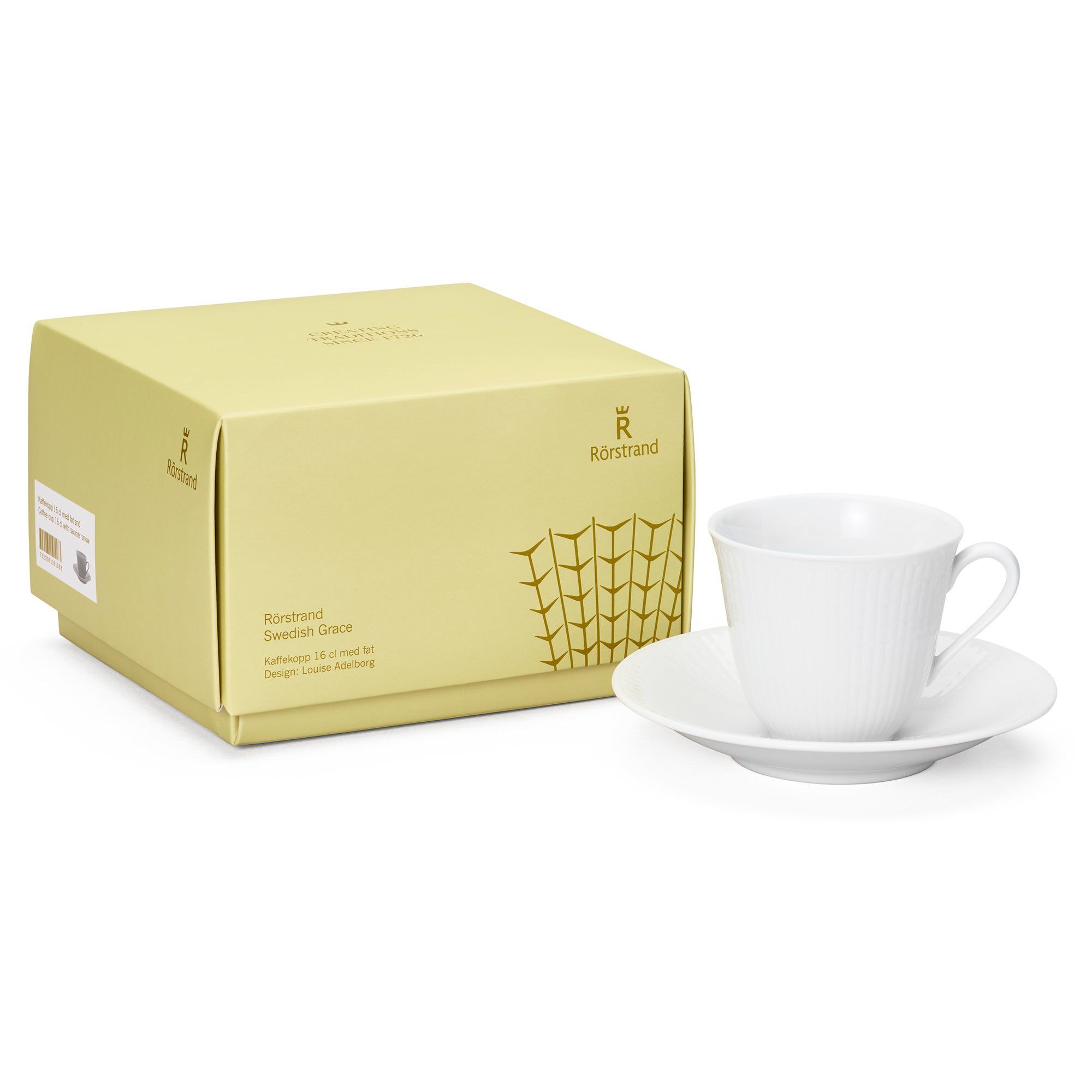 Swedish Grace Kaffekop Med Underkop 16 Cl Snö