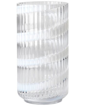 Swirl Vase 20   Cm  Hvid