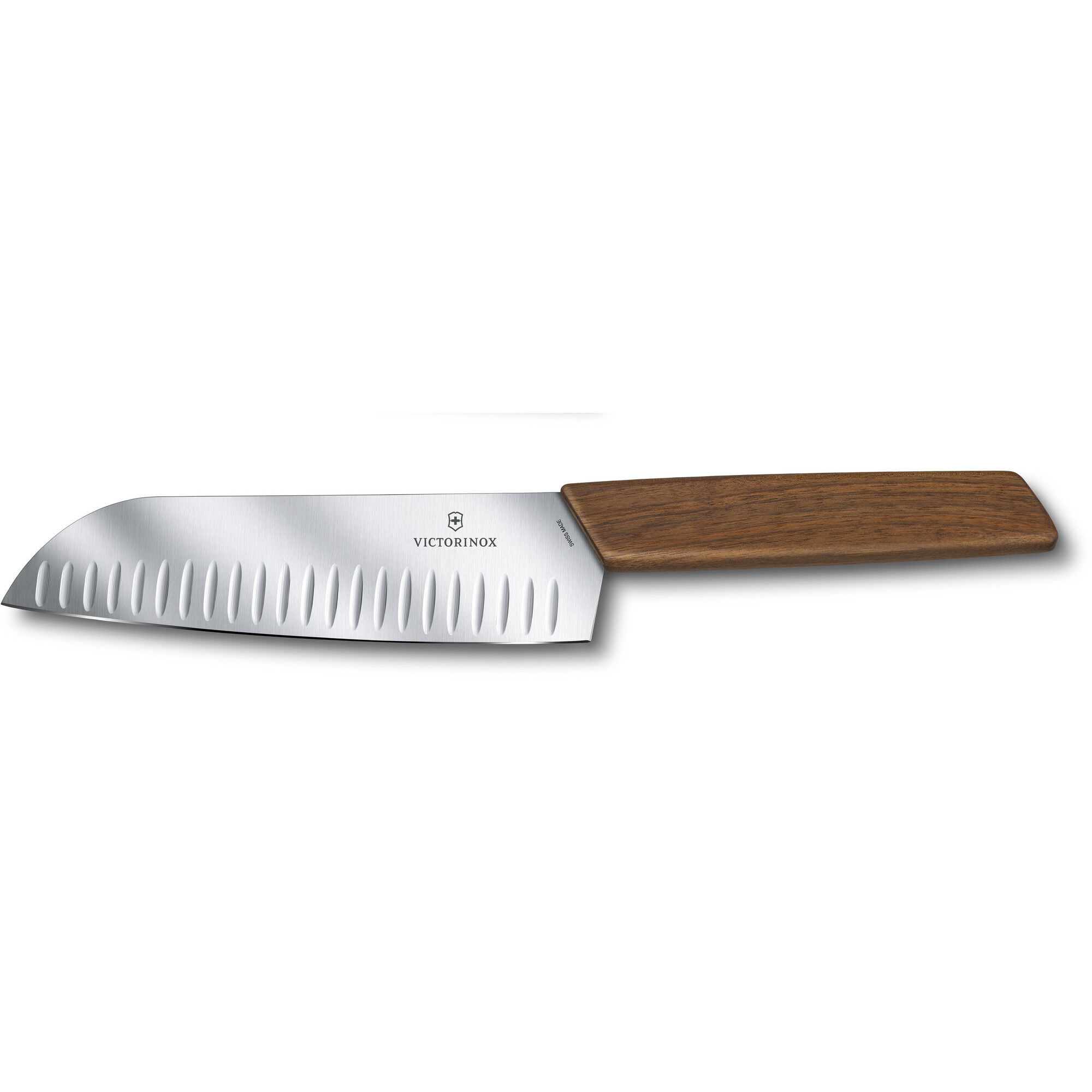 Swiss Modern Santokukniv 17 Cm Valnød