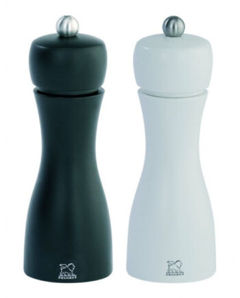 Tahiti Duo Salt   Peberkværn 15 Cm  Hvid Sort