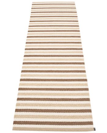 Teo Gulvtæppe 70 Cm   240 Cm  Brown Beige Vanilla