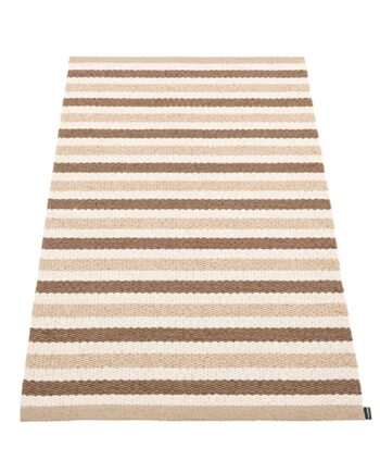 Teo Gulvtæppe 70 Cm   120 Cm  Brown Beige Vanilla