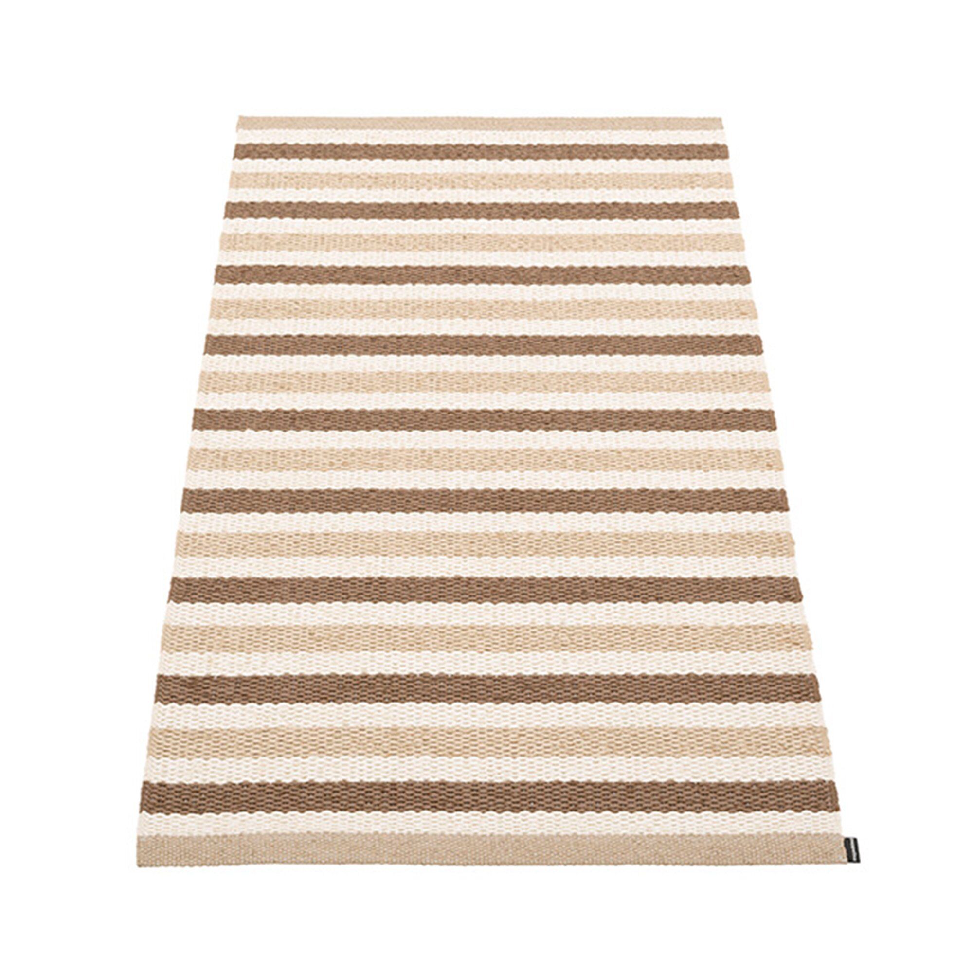 Teo Gulvtæppe 70 Cm 120 Cm Brown Beige Vanilla