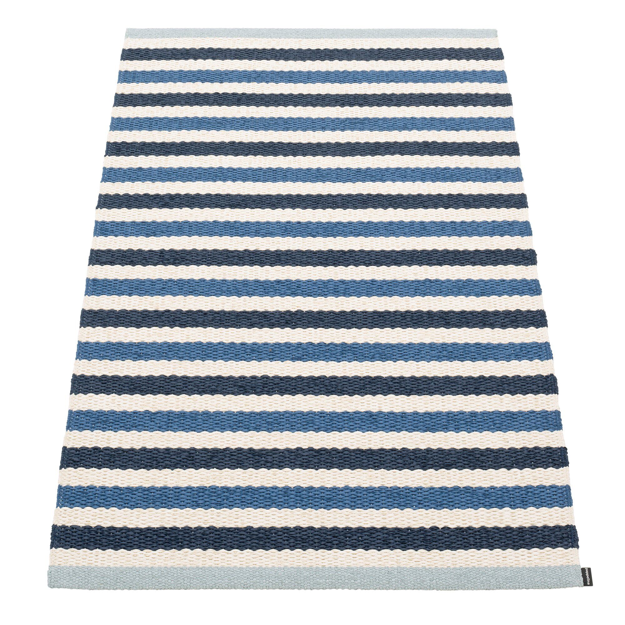 Teo Gulvtæppe 70 Cm 120 Cm Denim Blue Vanilla