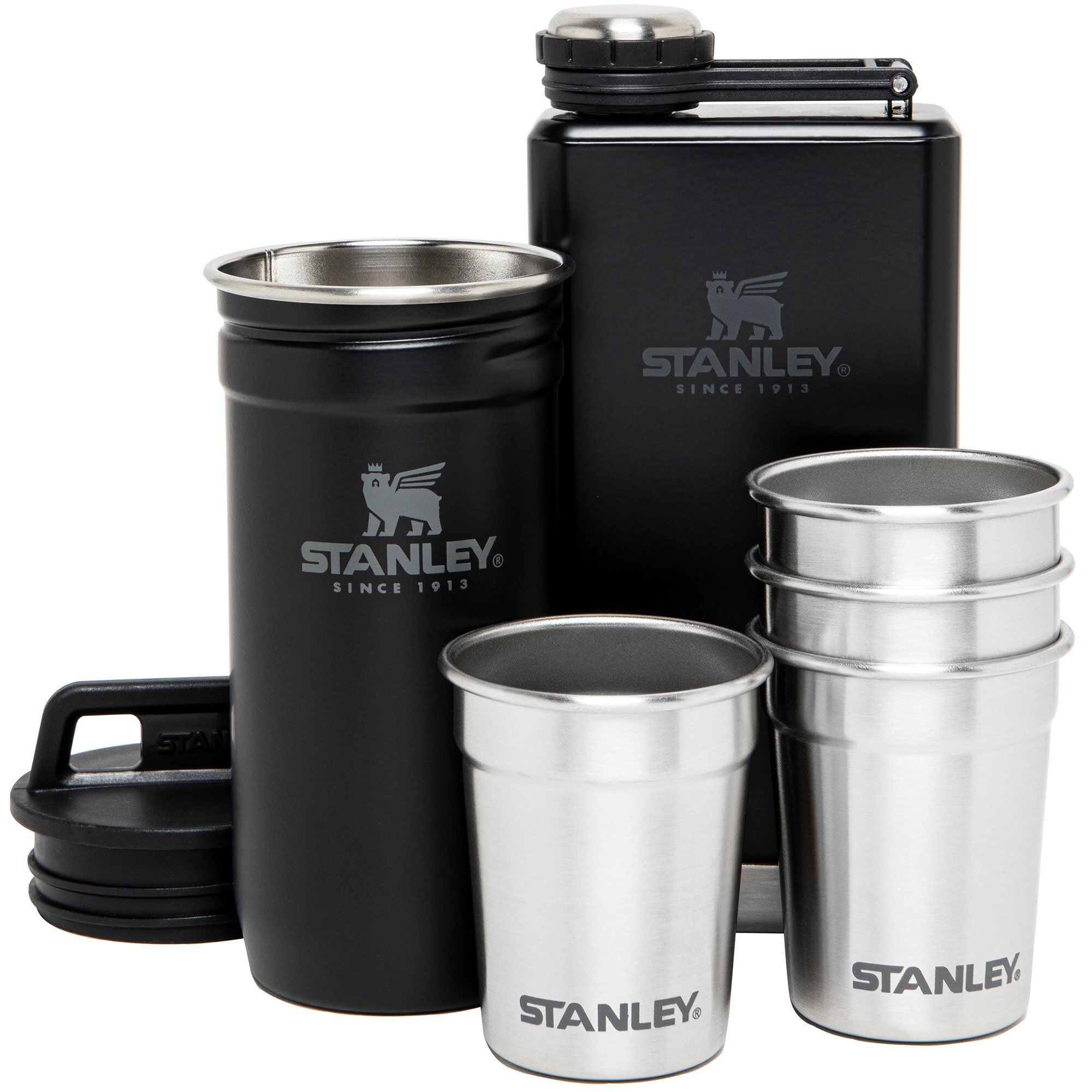 The Pre-party Shotglass Flask Set Sort