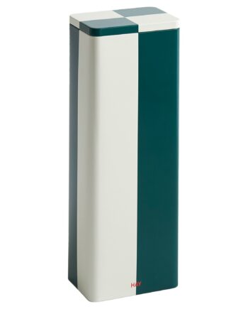 Tin Container  Slim  Green Off-white