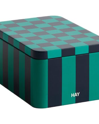 Tin Container  Small  Green Dark Blue