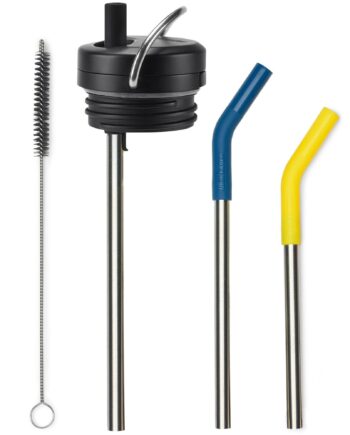 Tk Wide Twist Cap Straw Sæt  Sort