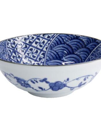 Tokyo Design Studio Natsu Shozui Ramen Skål 1000 Ml  Blå Hvid