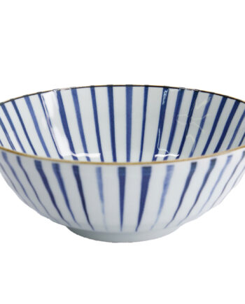 Tokyo Design Studio Natsu Tokusa Ramen Skål 1000 Ml  Blå Hvid