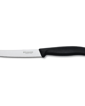 Tomat- Og Pølsekniv 11 Cm  Sort