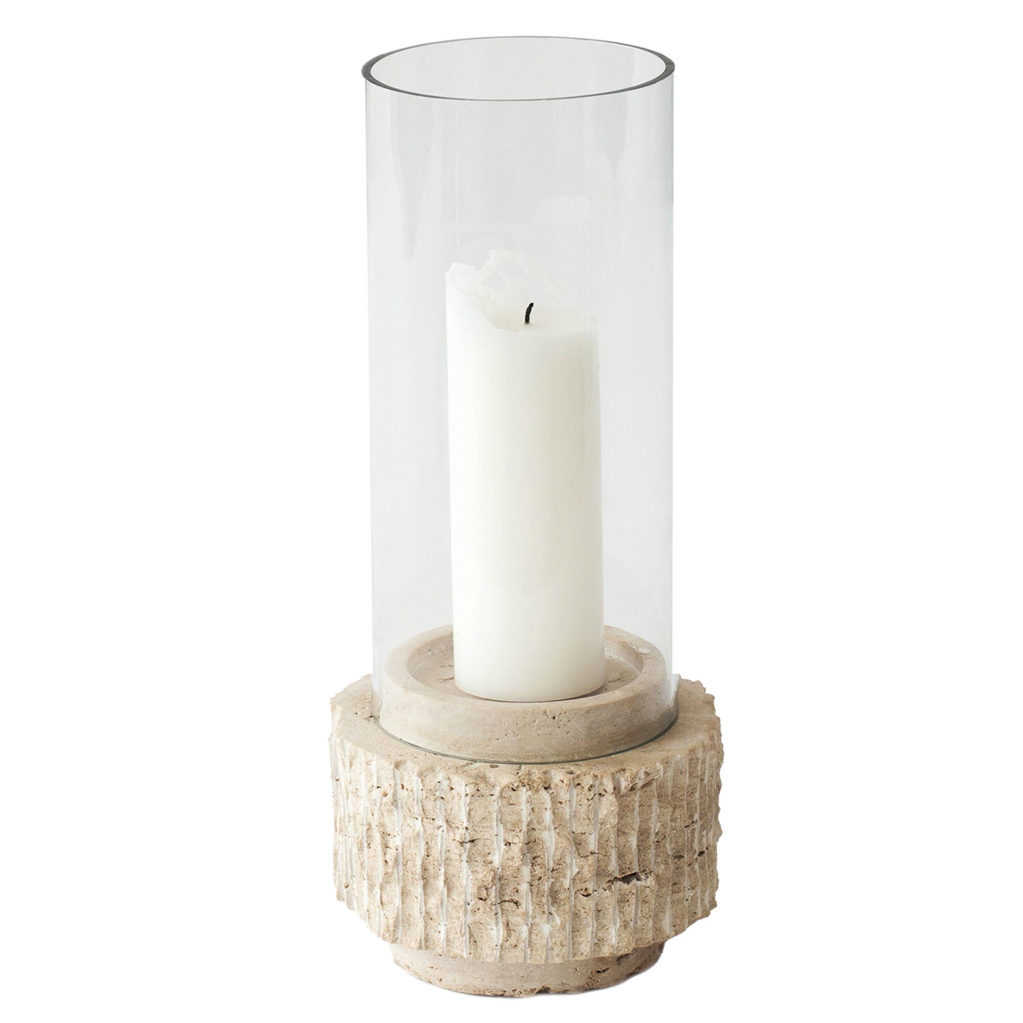 Travertine Lysestage 13x13 Cm