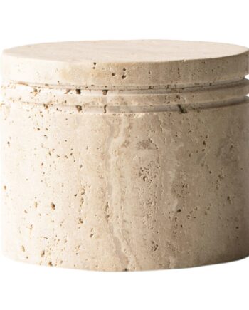 Travertine Opbevaringskrukke 11   Cm