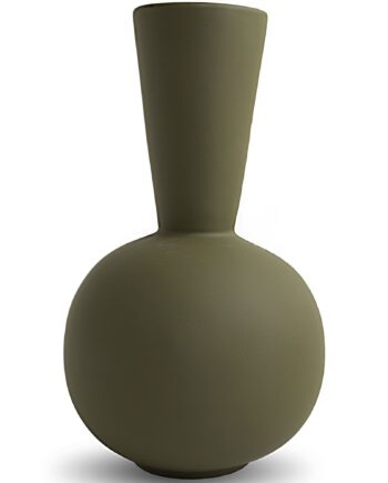 Trumpet Vase  30 Cm  Oliven