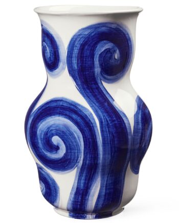 Tulle Vase 22   Cm  Blå
