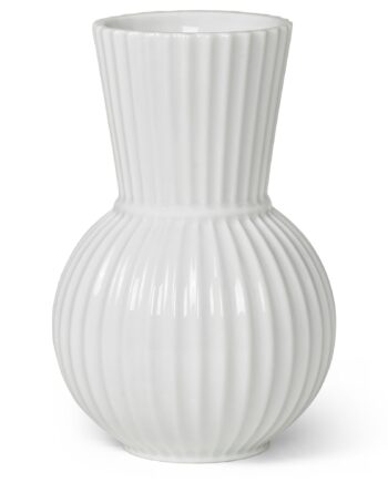 Tura Vase  18 Cm  Hvid